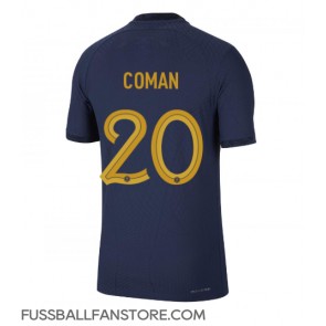 Frankreich Kingsley Coman #20 Replik Heimtrikot WM 2022 Kurzarm